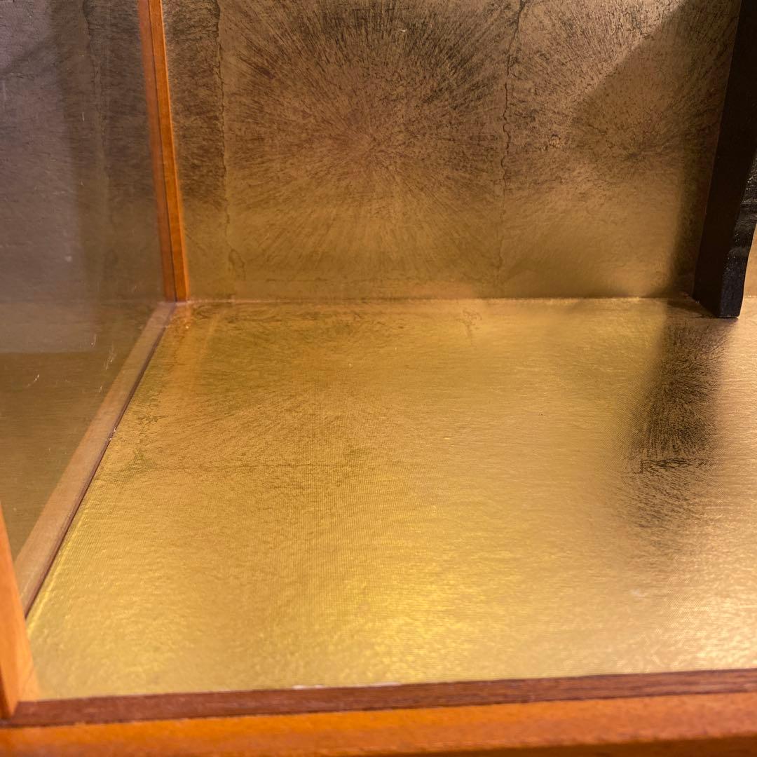 昭和レトロ 二段ショーケース 飾り棚 和家具 インテリア 什器 コレクション用