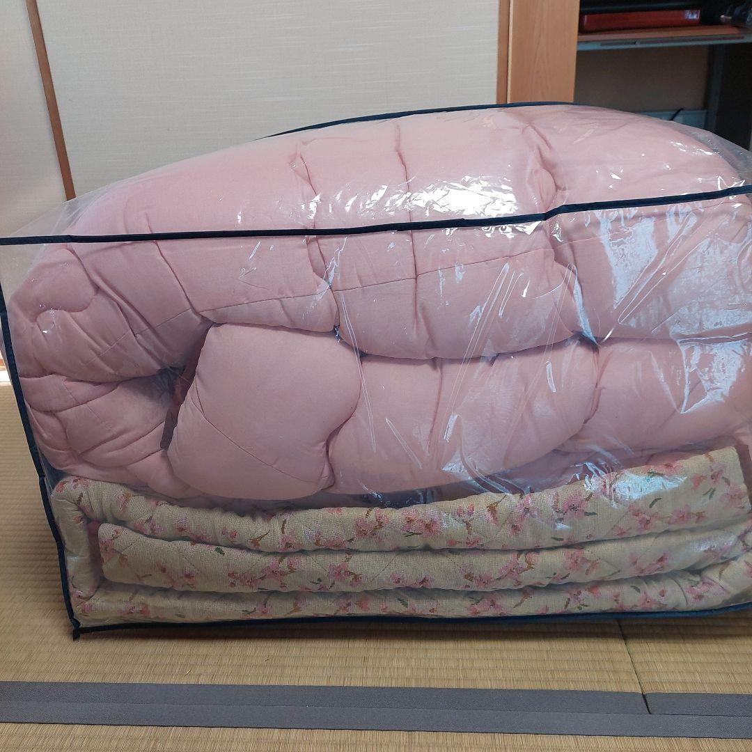 こたつ布団掛け布団・敷布団セットL Lサイズ　長方形　やや難あり