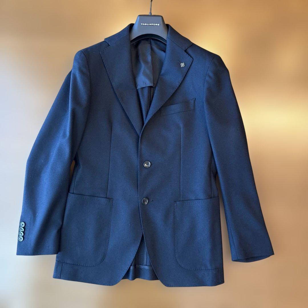 ネイビー ビジネスジャケット シングル サイズ42