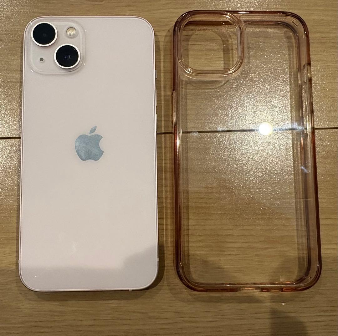 Apple iPhone 13 ピンク 本体 + 充電ケーブル + ケース