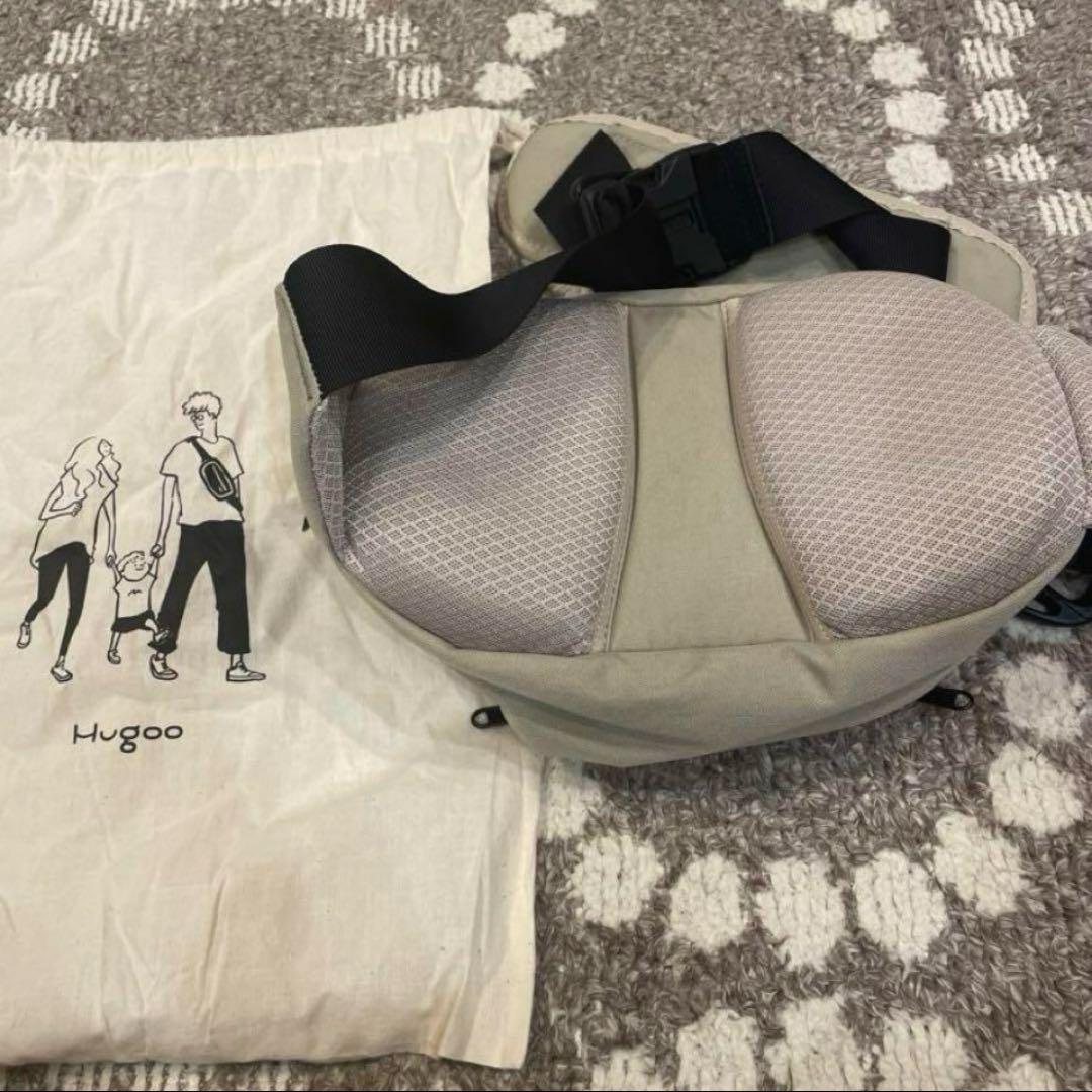 Hugoo ベージュ ヒップシート　バック