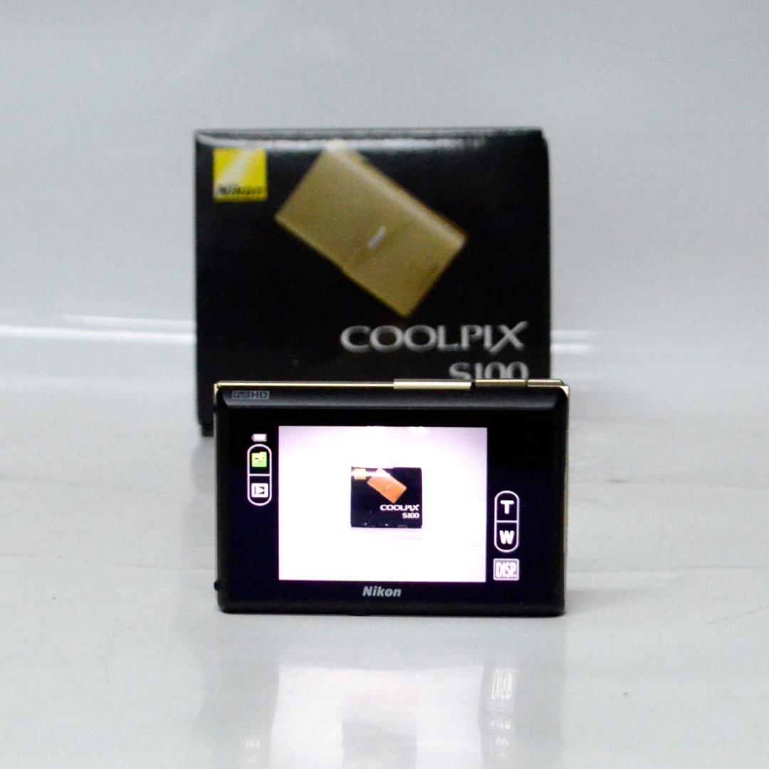 Nikon COOLPIX S100 ゴールド　コンパクトデジカメ　タッチ操作