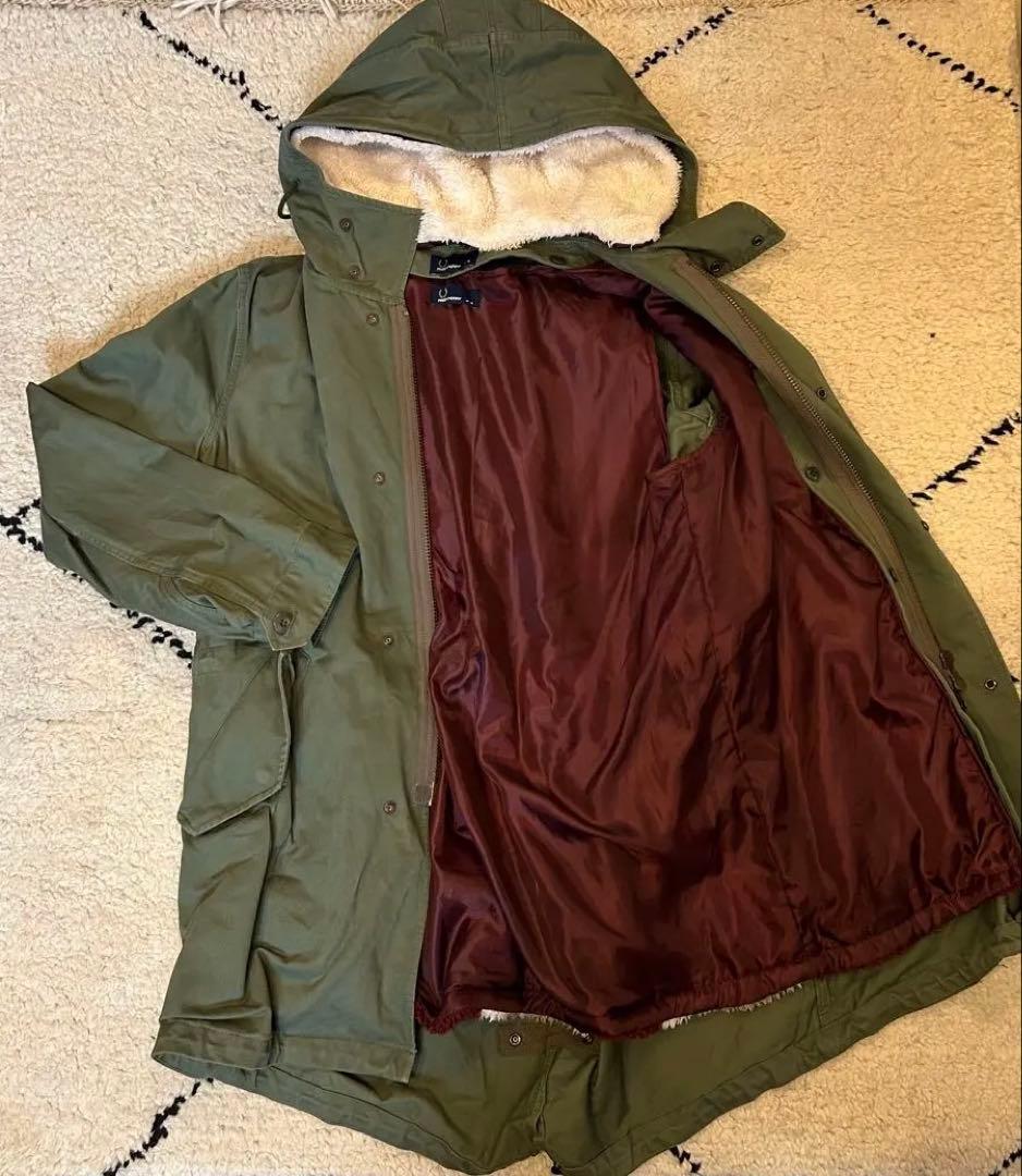 フレッドペリー FRED PERRY モッズコート カーキ M 月桂冠 ライナー