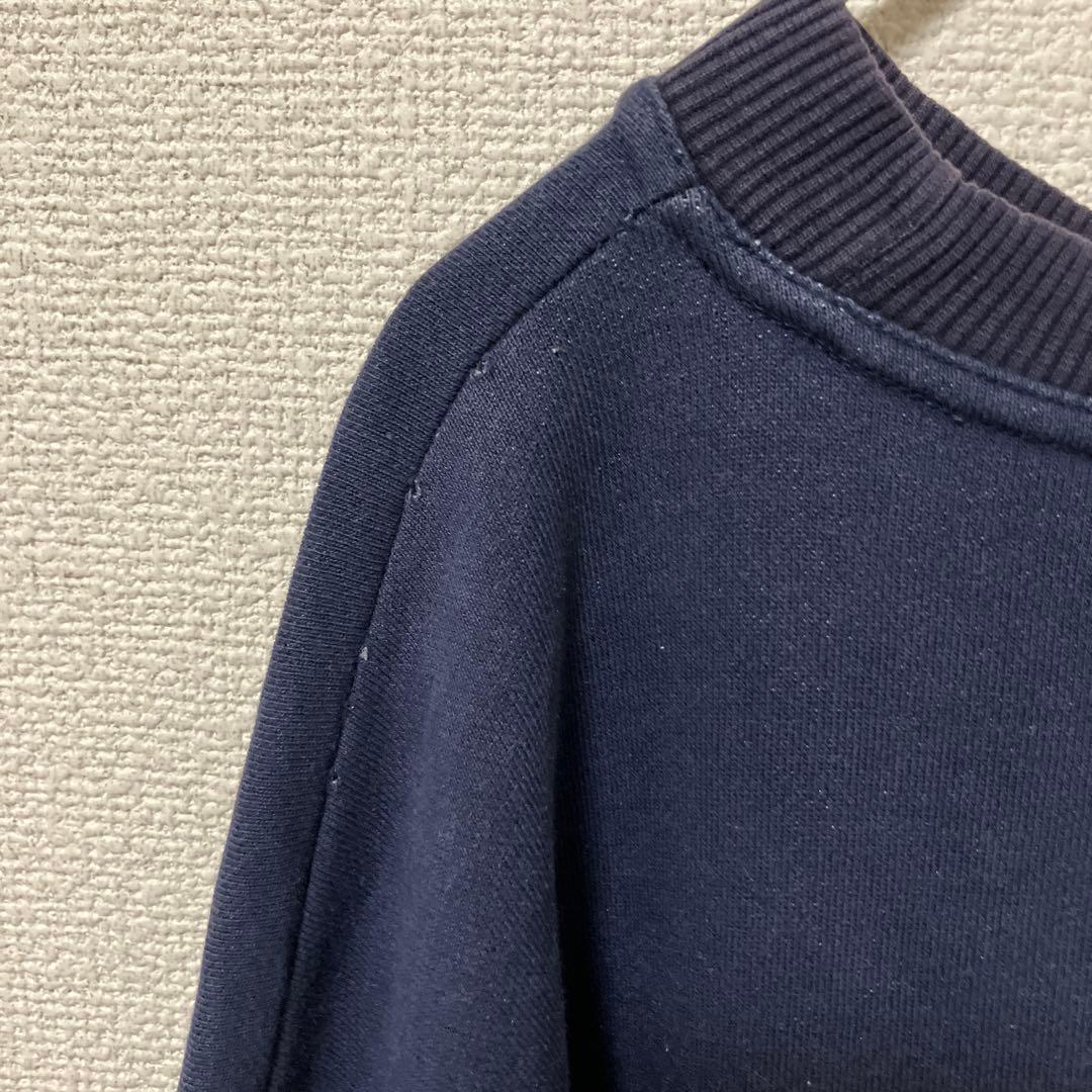 青赤タグ　STUSSY ネイビー クルーネック トレーナー　Ｍ