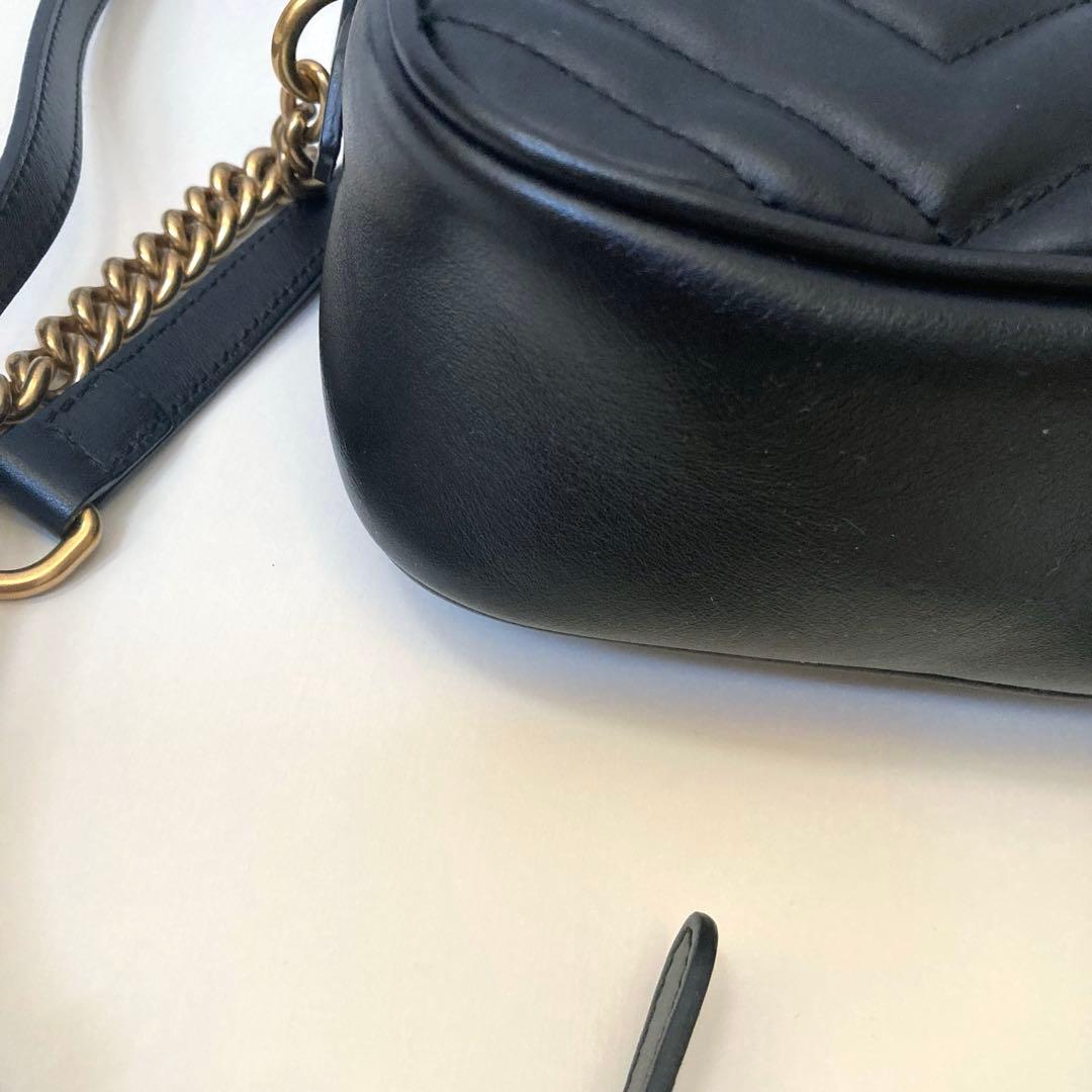 GUCCIグッチ　GGマーモントミニ カメラバッグ