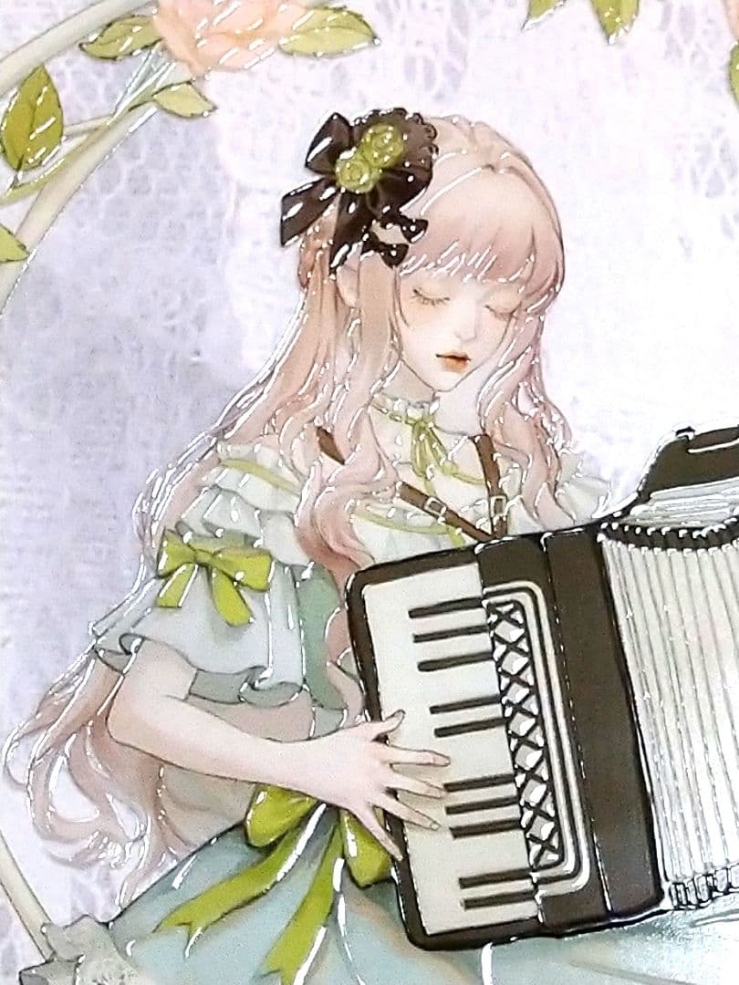 ✩のこり２✩J895＃花梦拾音(晶透)StudioⅥ切り売り海外人物マステ女の子