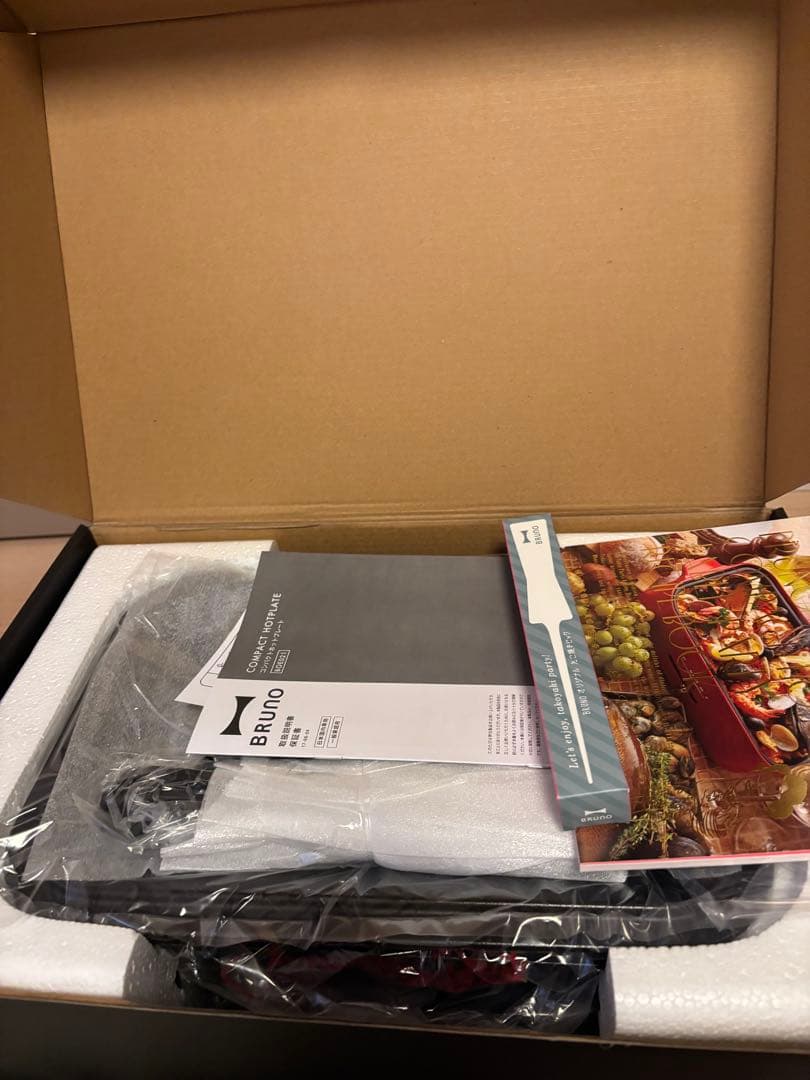 【未使用】BRUNO コンパクトホットプレート キャストブラック