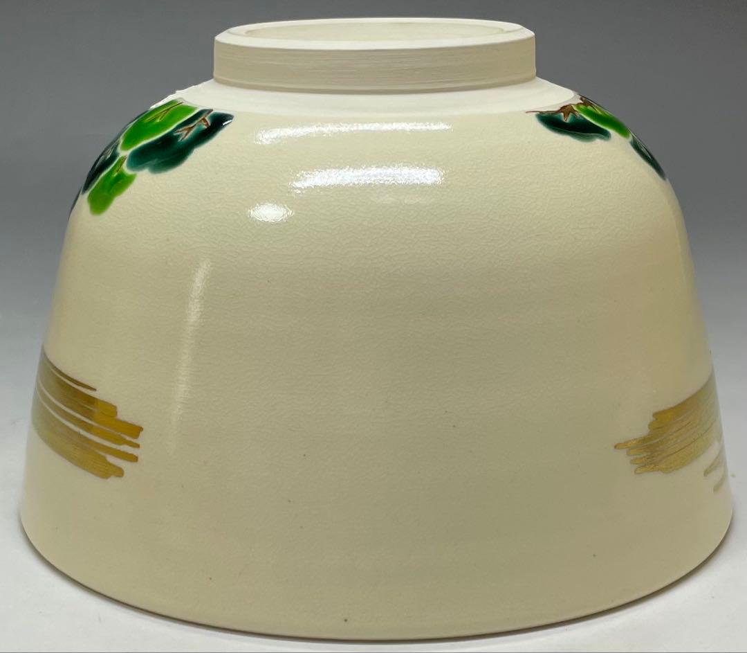 脇田雄峰　色絵　姫路城ノ画　平成大修理　茶碗　四方桟共箱　栞　eb3177