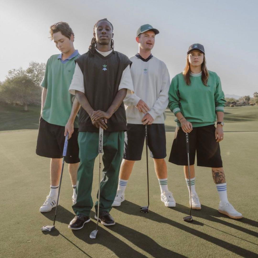 アディダス ゴルフ ローリング リンクス 88 チノ パンツ 緑 ウェア