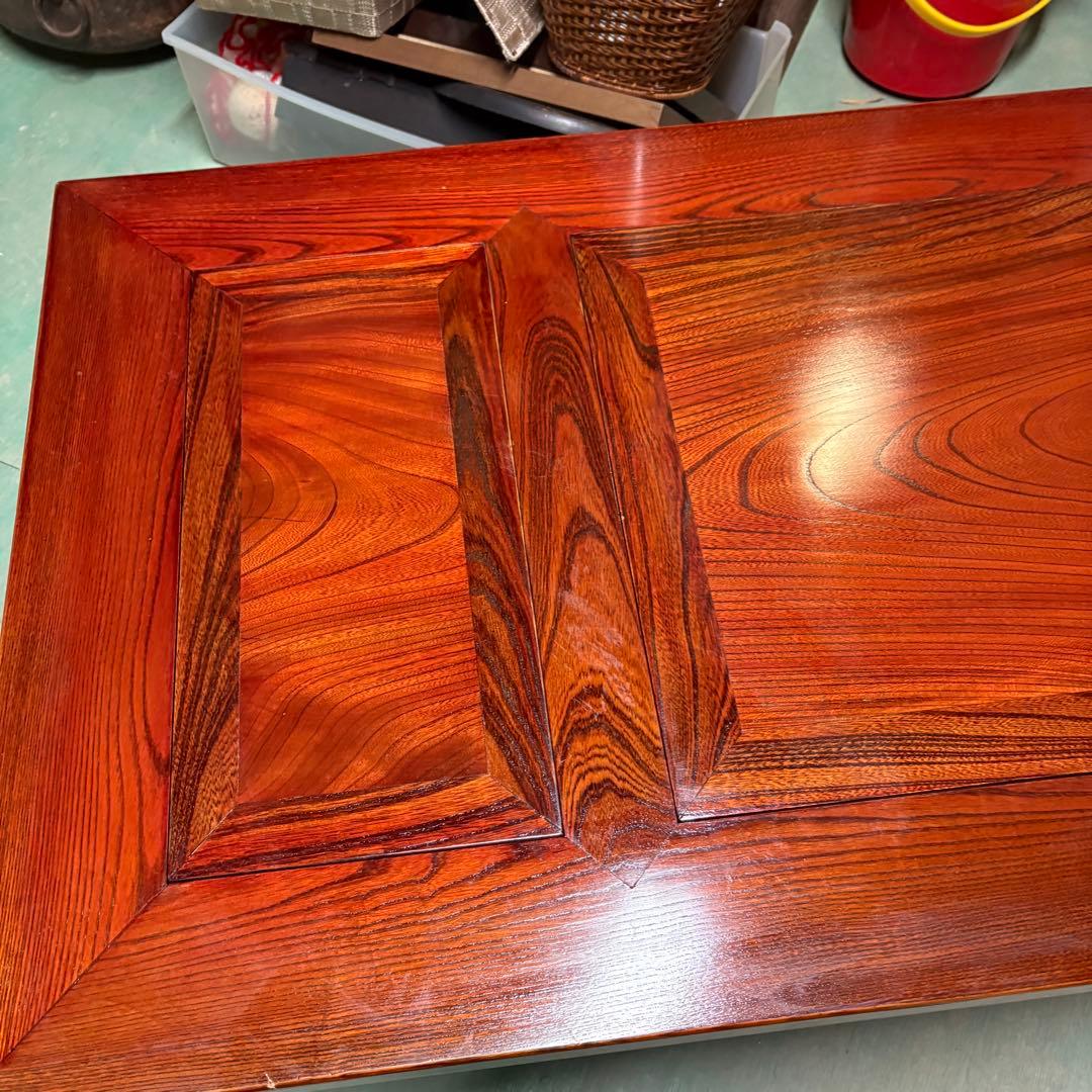 関西火鉢 長火鉢 欅 囲炉裏 ローテーブル けやき 木製 和家具 囲炉裏座卓