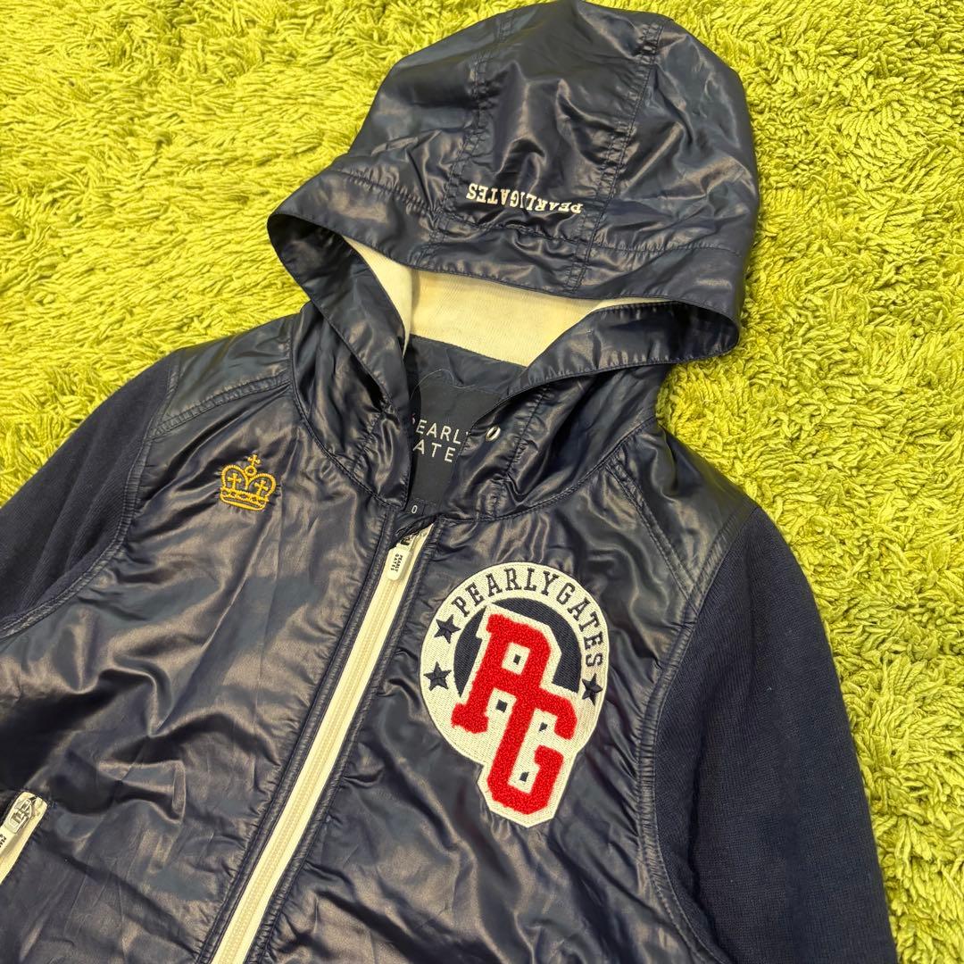 パーリーゲイツ PEARLYGATES ジップジャケット ワッペン ネイビー 0