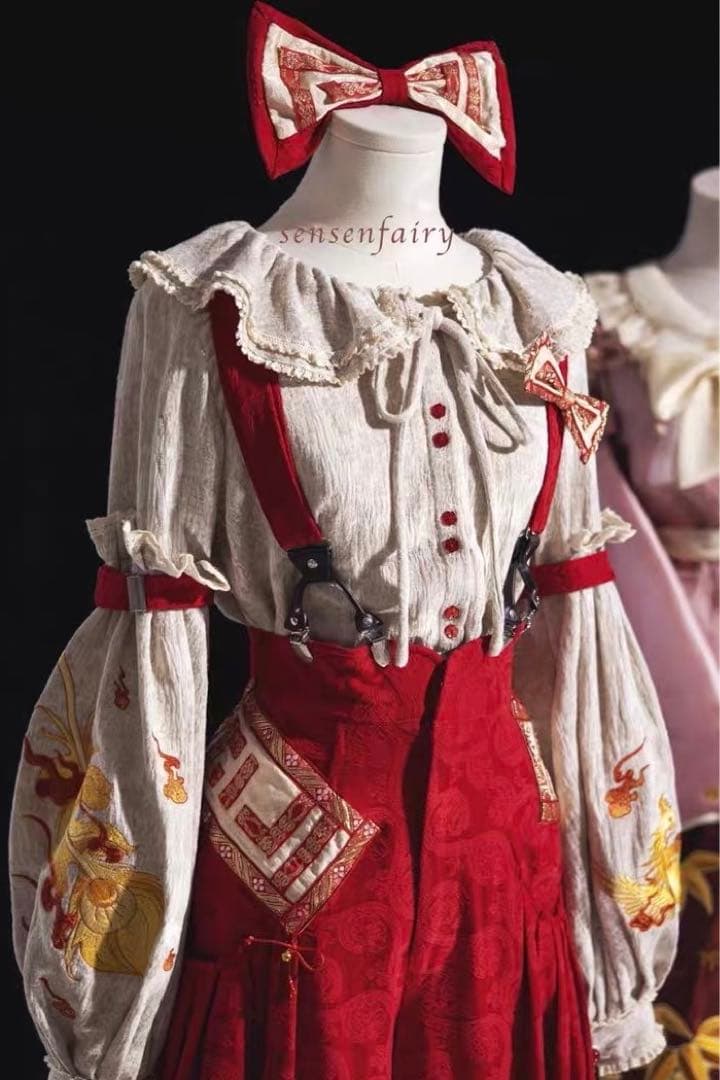 即発送　東方Project コスプレ藤原妹紅 高品質コスプレ衣装