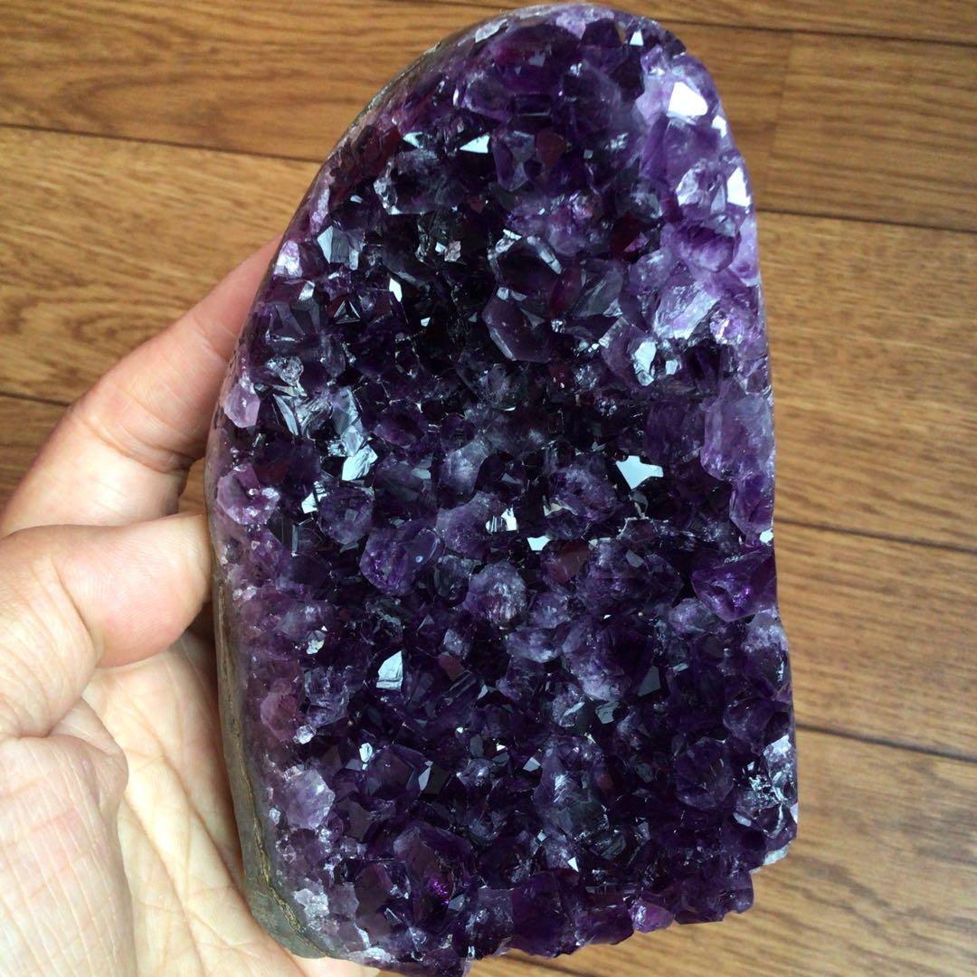 スター【極上‼️濃紫の逸品‼️ 】ウルグアイ産アメジスト　パワーストーン幸運水晶