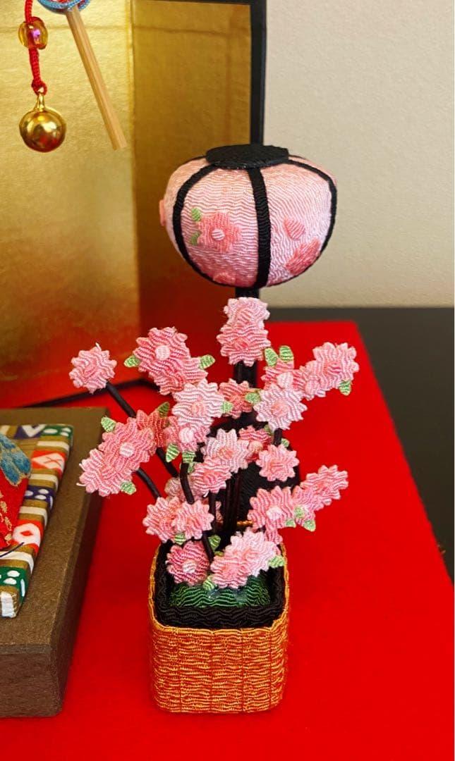 ちりめん細工雛人形と吊るし飾りセット