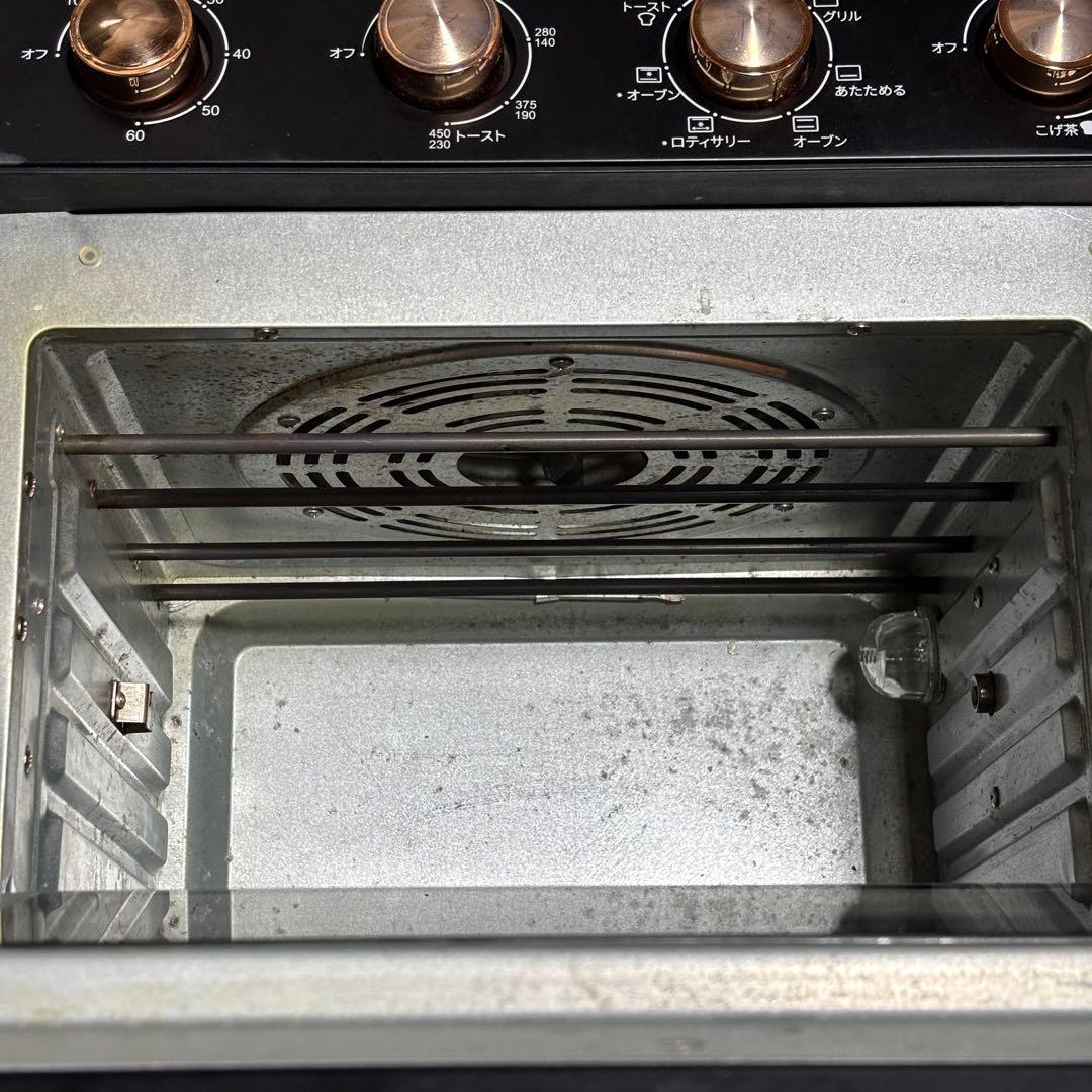 FeeKaa 20L コンベクションオーブン 黒 ゴールドアクセント