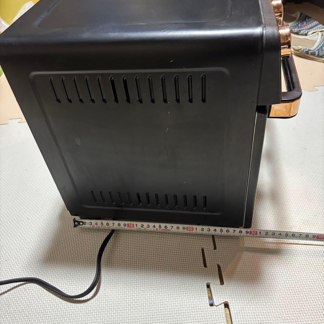 FeeKaa 20L コンベクションオーブン 黒 ゴールドアクセント