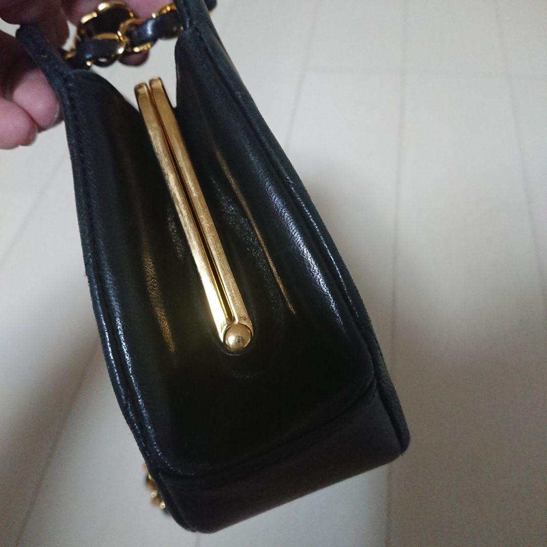 最終‼️極美品❤CHANELハンドバッグ Vステッチブラック レザー 2way