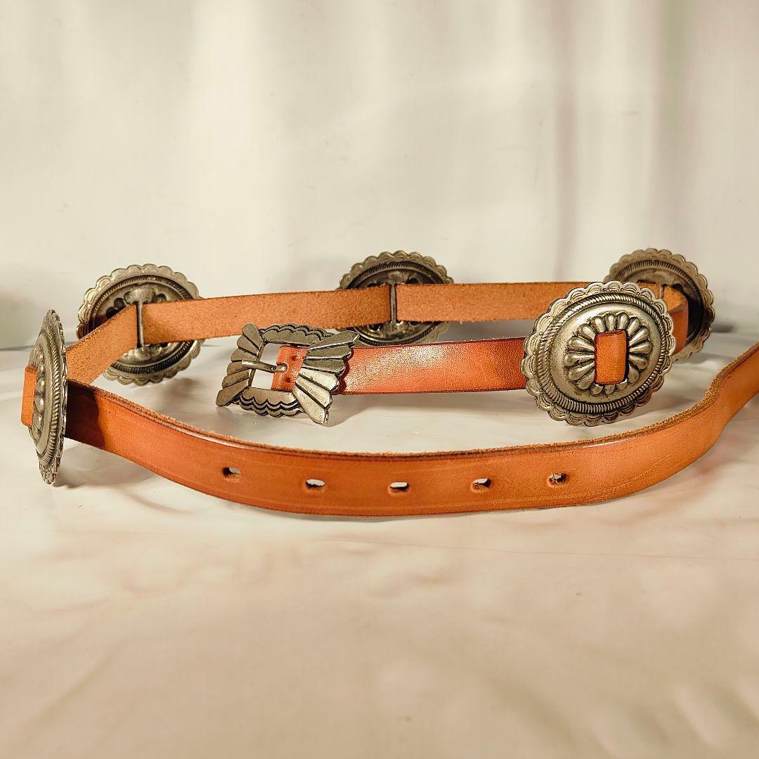 【新品極美品】RIVOLTA×JOKER　高級革コンチョベルト　イタリア製正規品