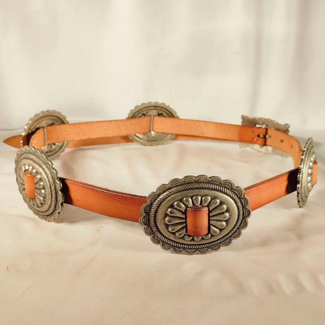 【新品極美品】RIVOLTA×JOKER　高級革コンチョベルト　イタリア製正規品