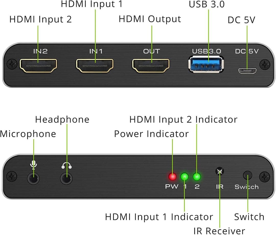 LiNKFOR キャプチャーボード ゲームキャプチャー ビデオキャプチャー
