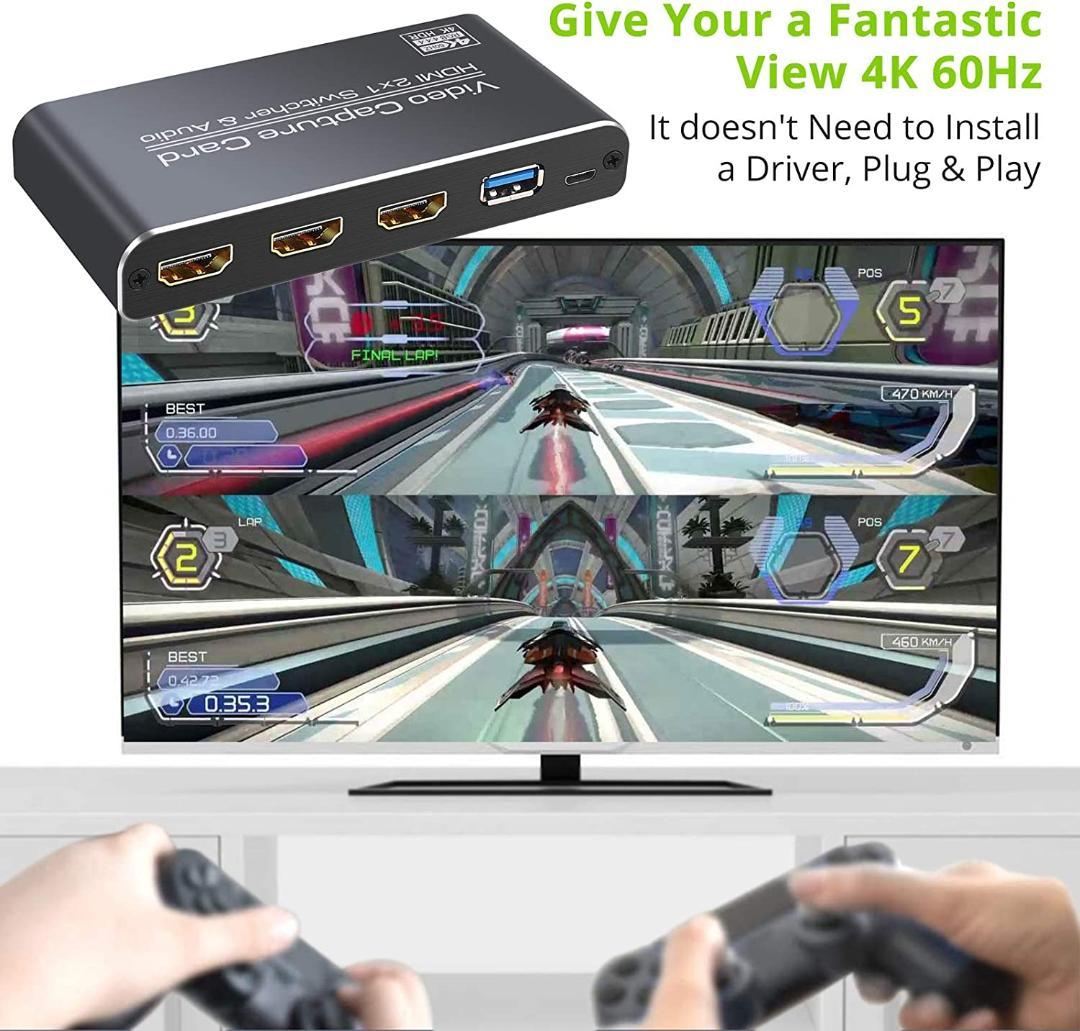 LiNKFOR キャプチャーボード ゲームキャプチャー ビデオキャプチャー