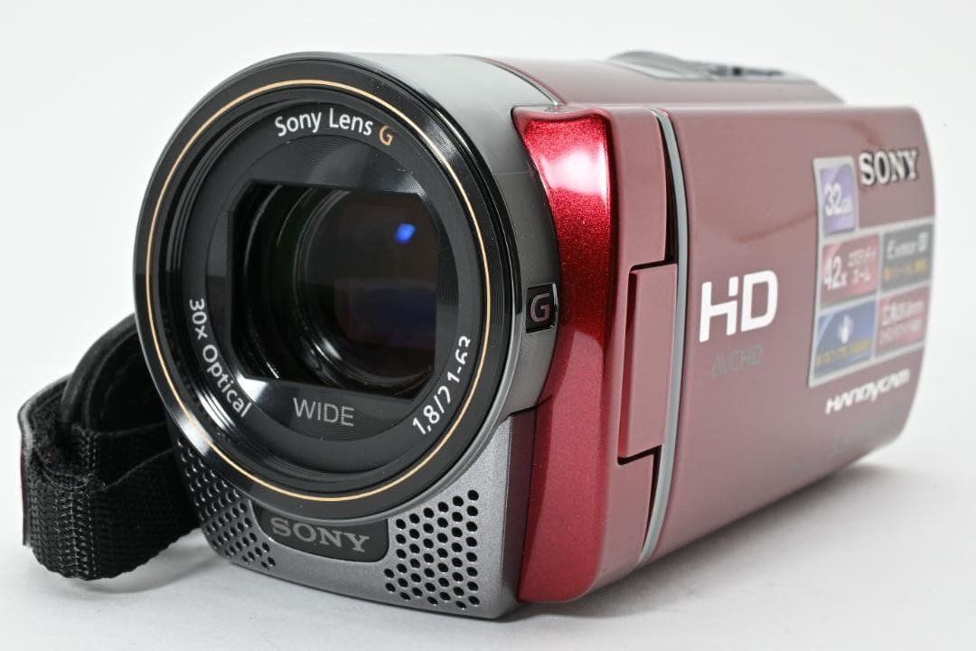 【極美品】SONY Handycam HDR-CX180　レッド　新品級！