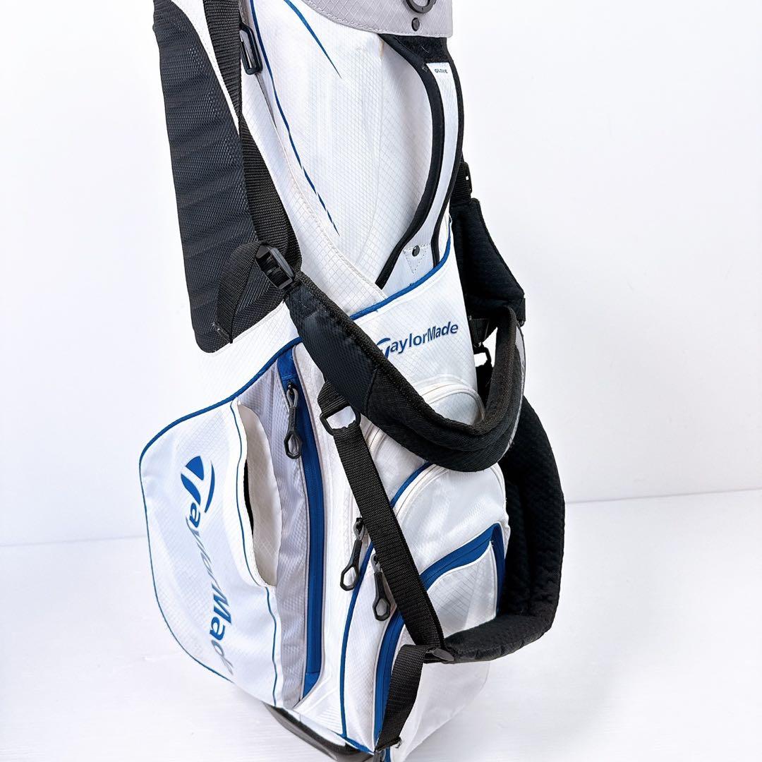 テーラーメイド　キャディバッグ　ホワイト　スタンド式／TaylorMade　白