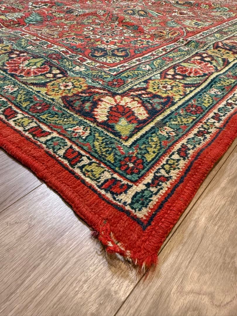 【ロシア製】ヴィンテージラグ(約194×281cm)ウズベキスタン蚤の市で購入