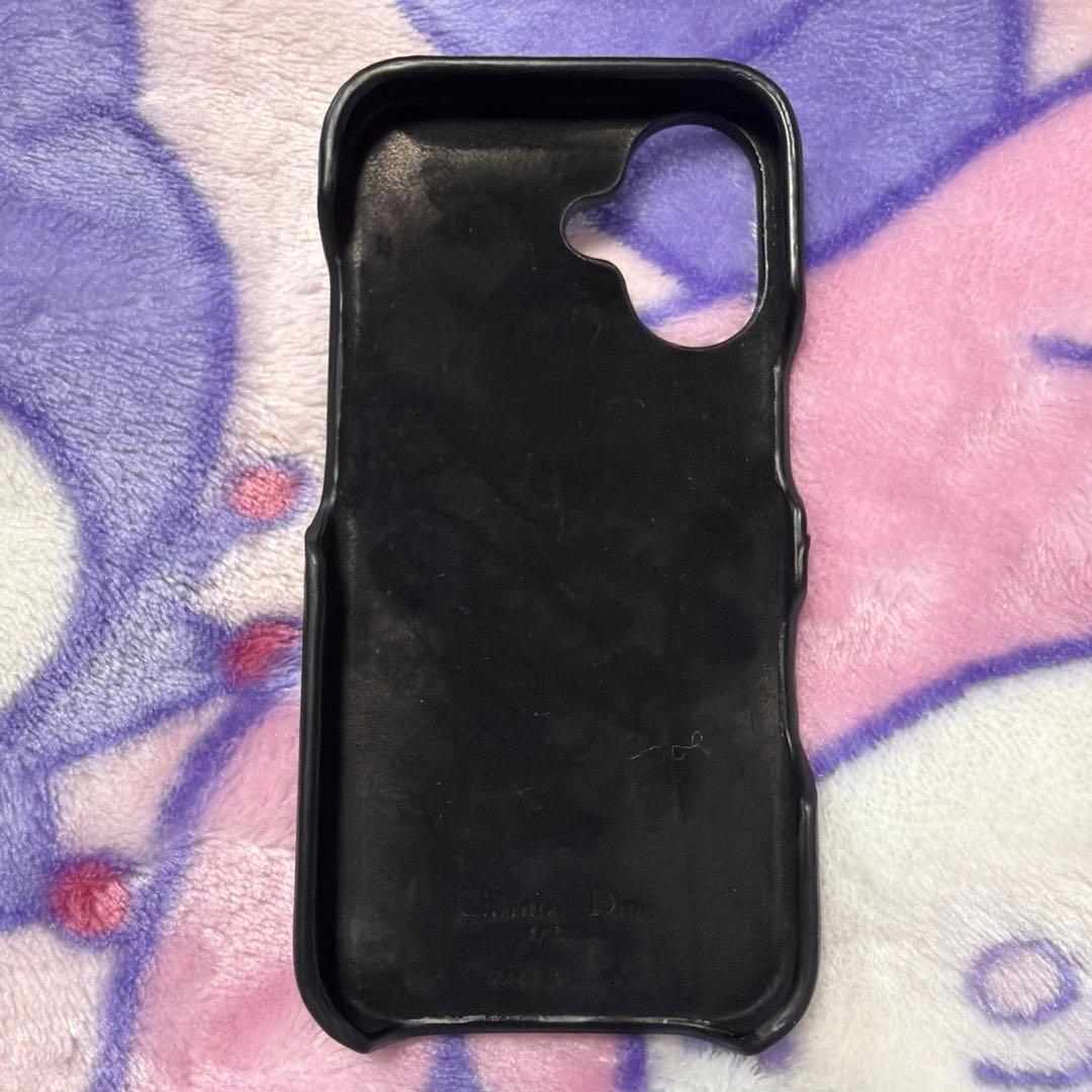 Lady Dior iPhone16用ケース　ブラック
