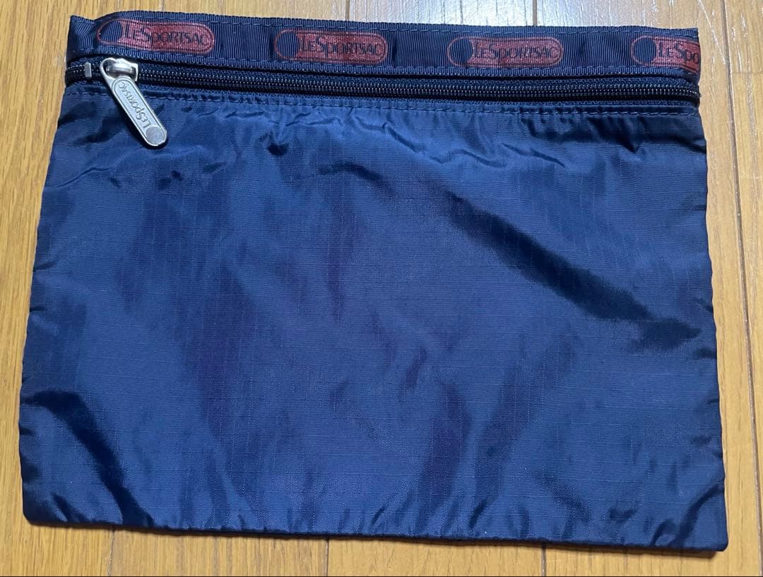 レスポートサック LESPORTSAC ラージ　ボストンバッグ　ネイビー　レッド