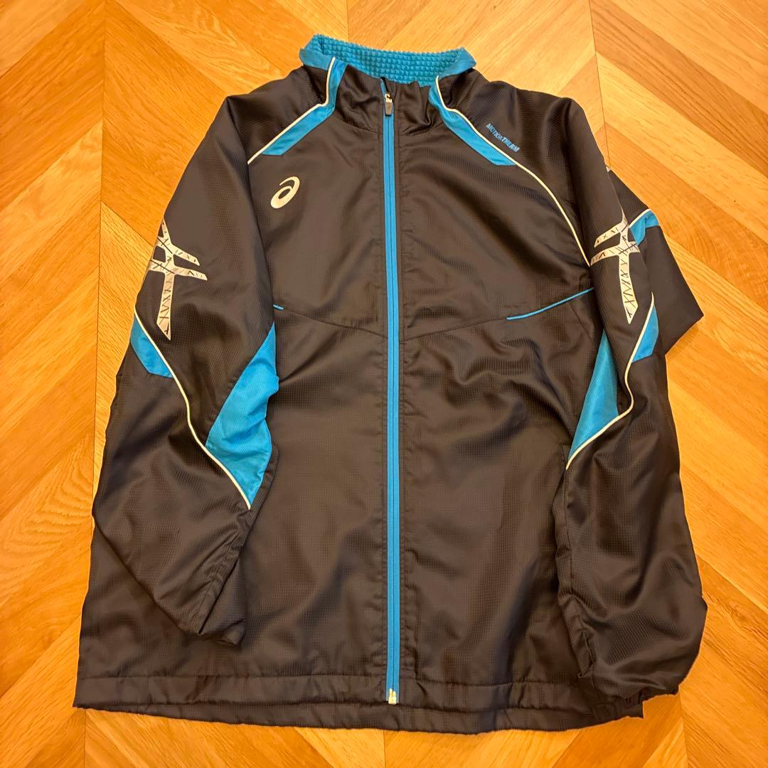 ASICS ウィンドブレーカーセット ブラック/ブルー