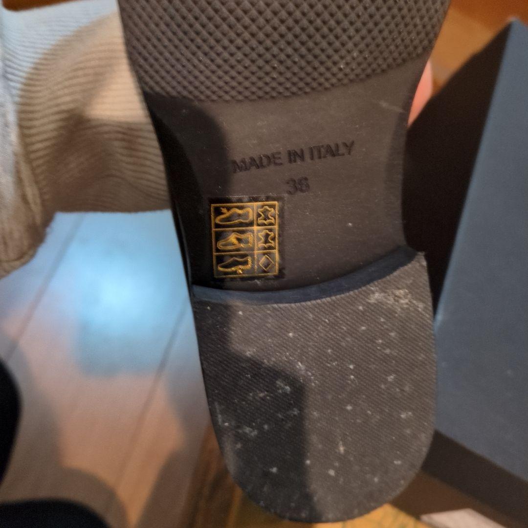 Luca Grossi ブラックローファー サイズ36