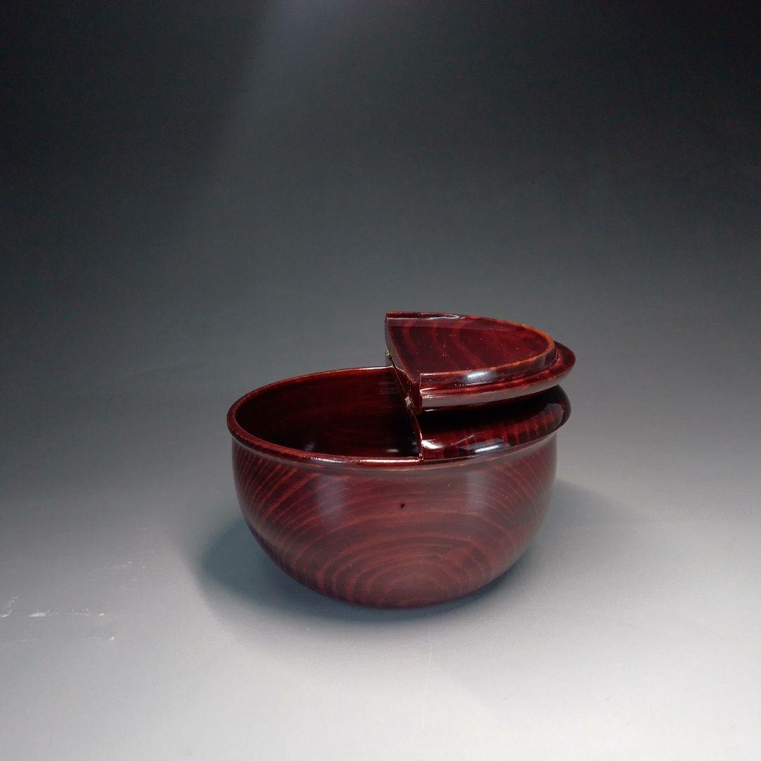 老松茶器　仕覆　一重蔓牡丹金襴　桜皮細工　茶筒　2点セット　専用