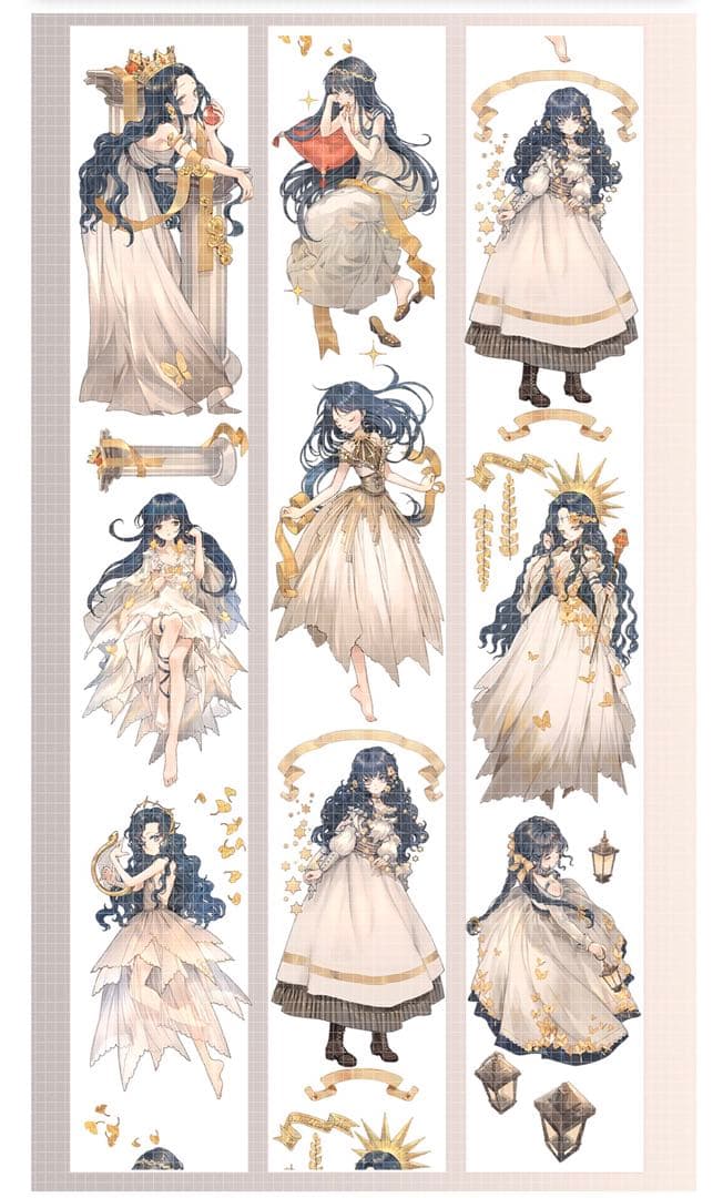 ★本日限定価格★【墨魚さんセット】海外マステ 人物マステ15巻 新品 まとめ売り