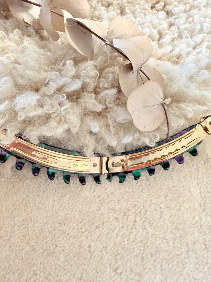 France Luxe フランスラックス キャスケード マーブル ヘアクリップ