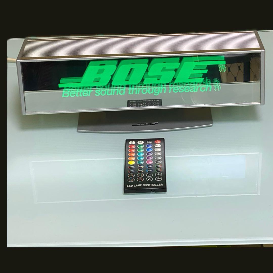 美品　BOSE LED サインランプ　リモコン付き　音センサー付き