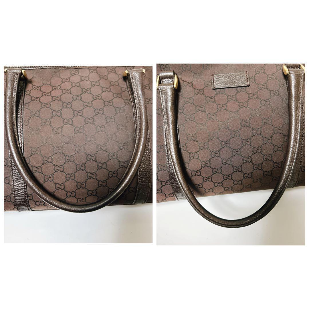 GUCCI GGキャンバス ショルダーバッグ ロゴ 総柄 美品