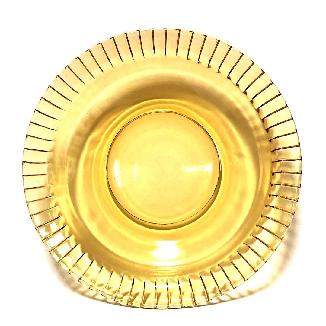 ■ガラス製　中皿　10枚■琥珀色・レトロ・和食・洋食・スイーツ・果物・野菜・肉