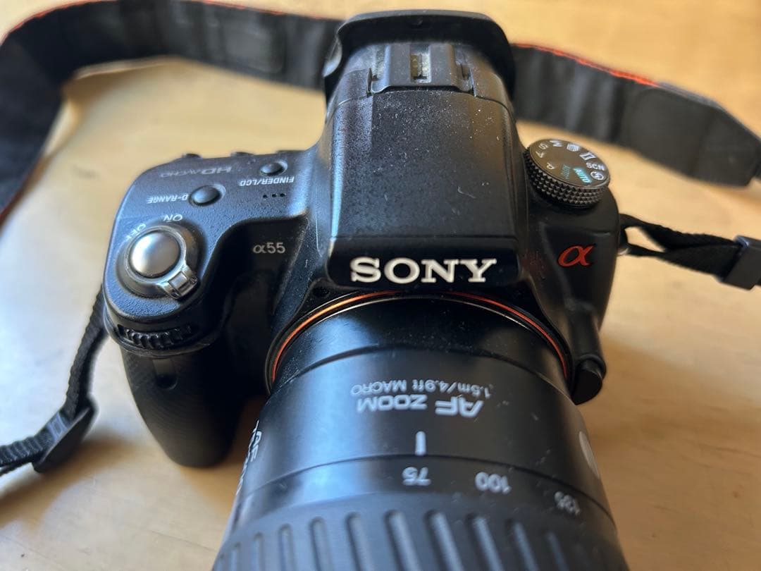 SONY α55 デジタル一眼レフ&ミノルタ300mmレンズセット　小型サイズ