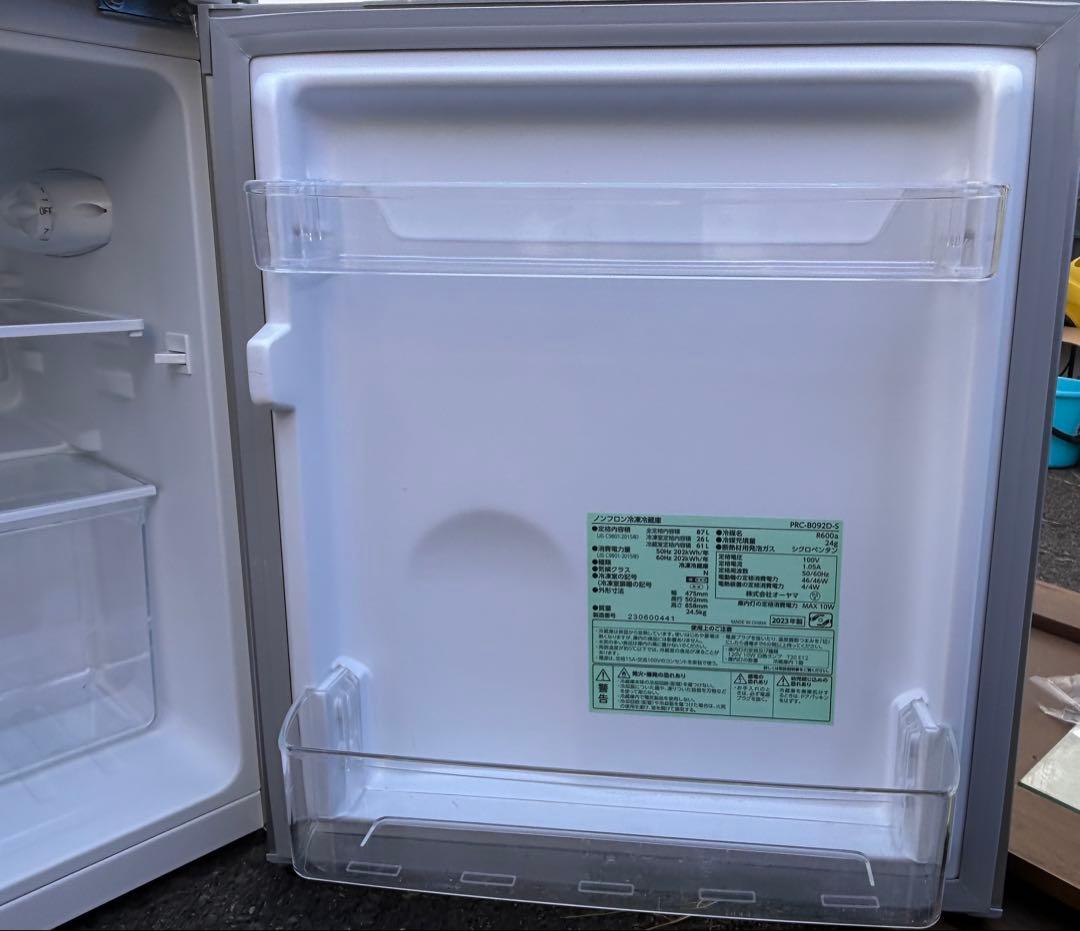 ☆引き取り可能☆[美品] PRC-B092D-S オーヤマ　冷蔵庫　2023年製