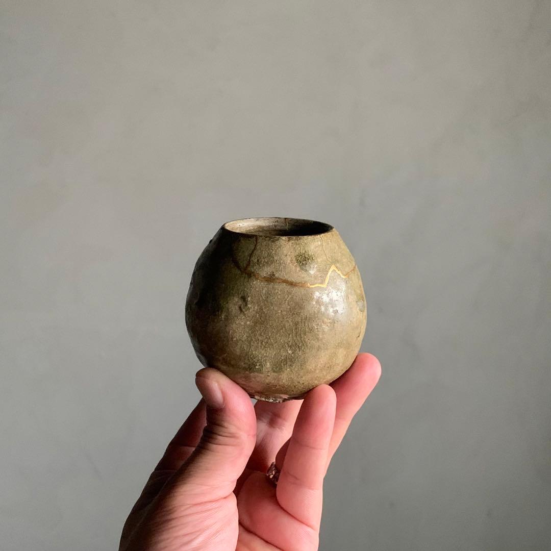 高麗青磁 小壺 ぐい呑み 酒器 朝鮮美術 古美術 古道具 アンティーク 盃