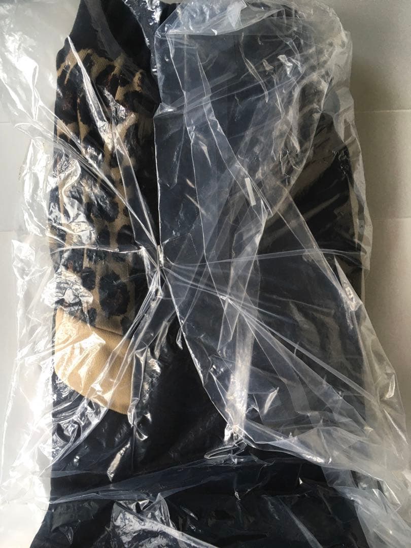 【PEARLY GATES】日本製 裏起毛豹柄スウェット テックスカート・0番S