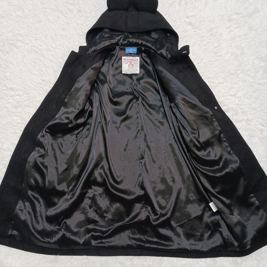 ✨未使用級✨ディズニーリゾート×ハリスツイード　ダッフル　ミッキーフード　L