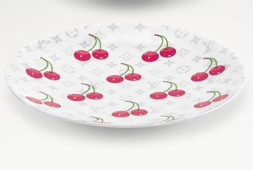 ルイヴィトン ✕ 村上隆　チェリー デザートプレート 1枚 R93117