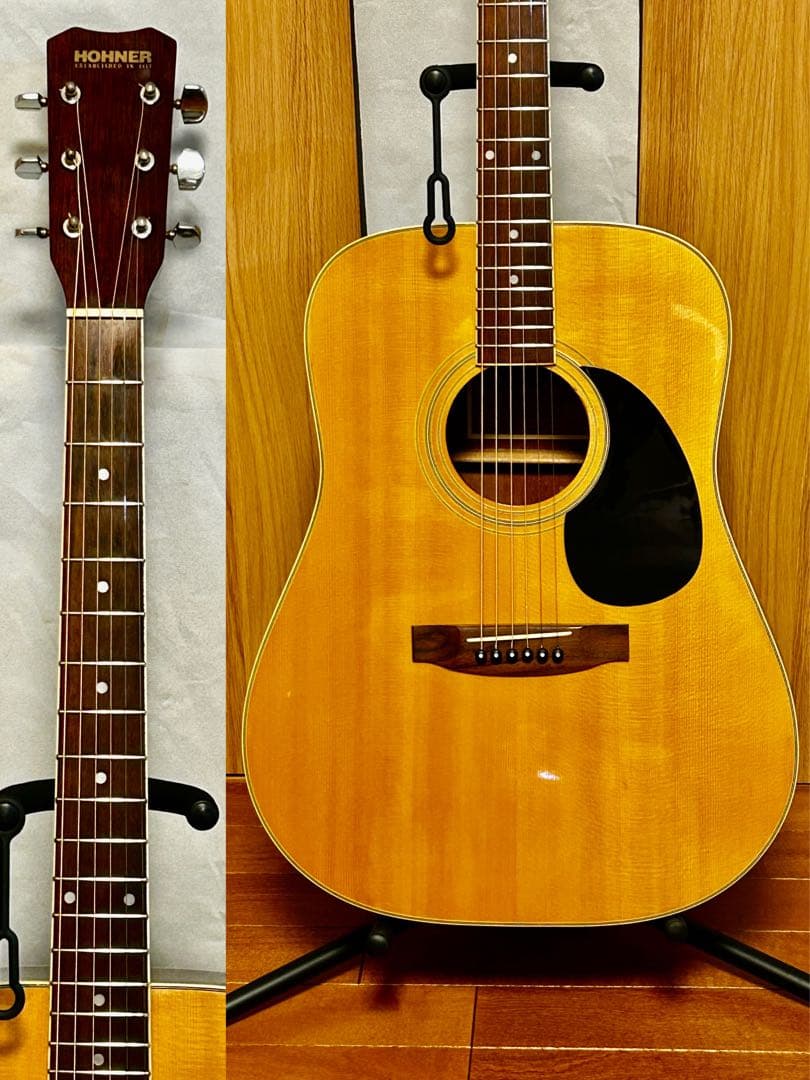 すぐ使えるアコギ HOHNER HW-400N クリーニング・低弦高調整済み