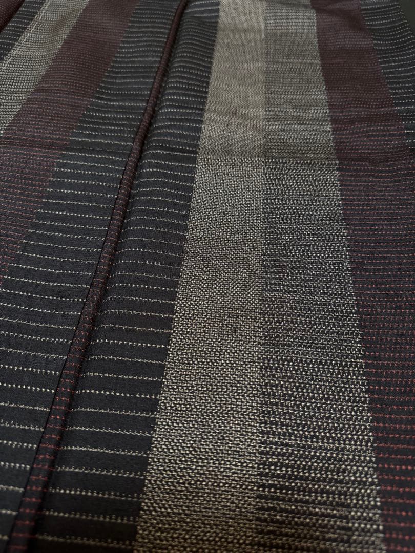 【銘品新品】日本三大紬「信州上田紬」漢方草木染「総絣織」トール寸