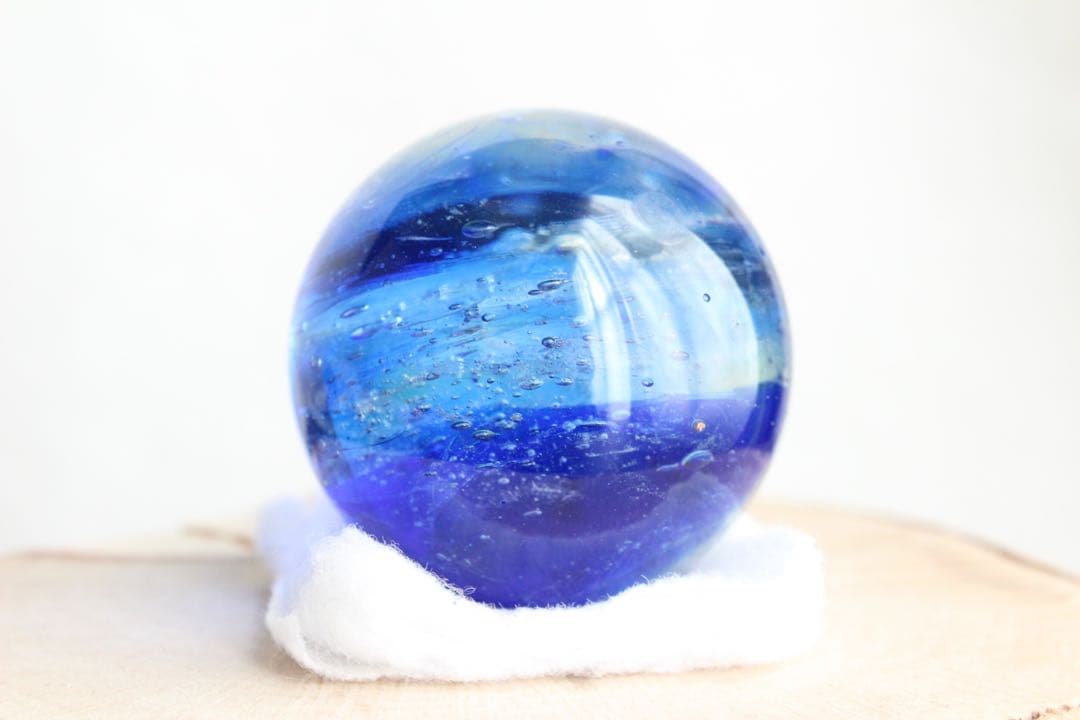 シエラネバダ産アンダラクリスタル　スフィア　マルチカラー（ブルー・イエロー）