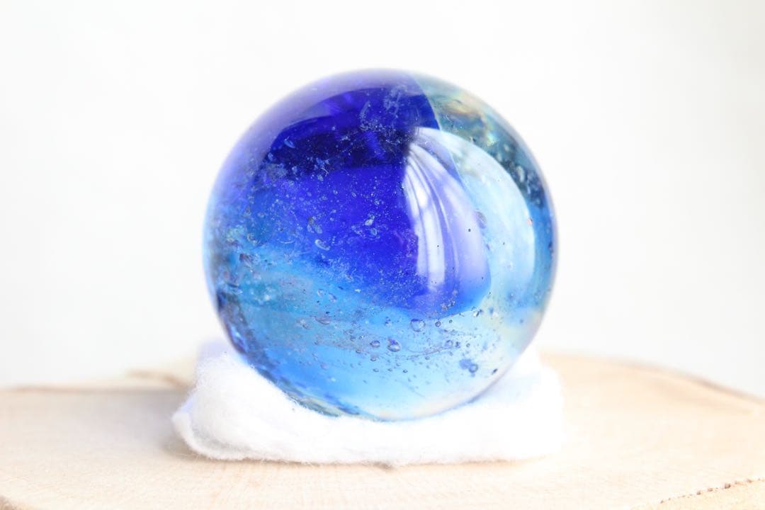 シエラネバダ産アンダラクリスタル　スフィア　マルチカラー（ブルー・イエロー）