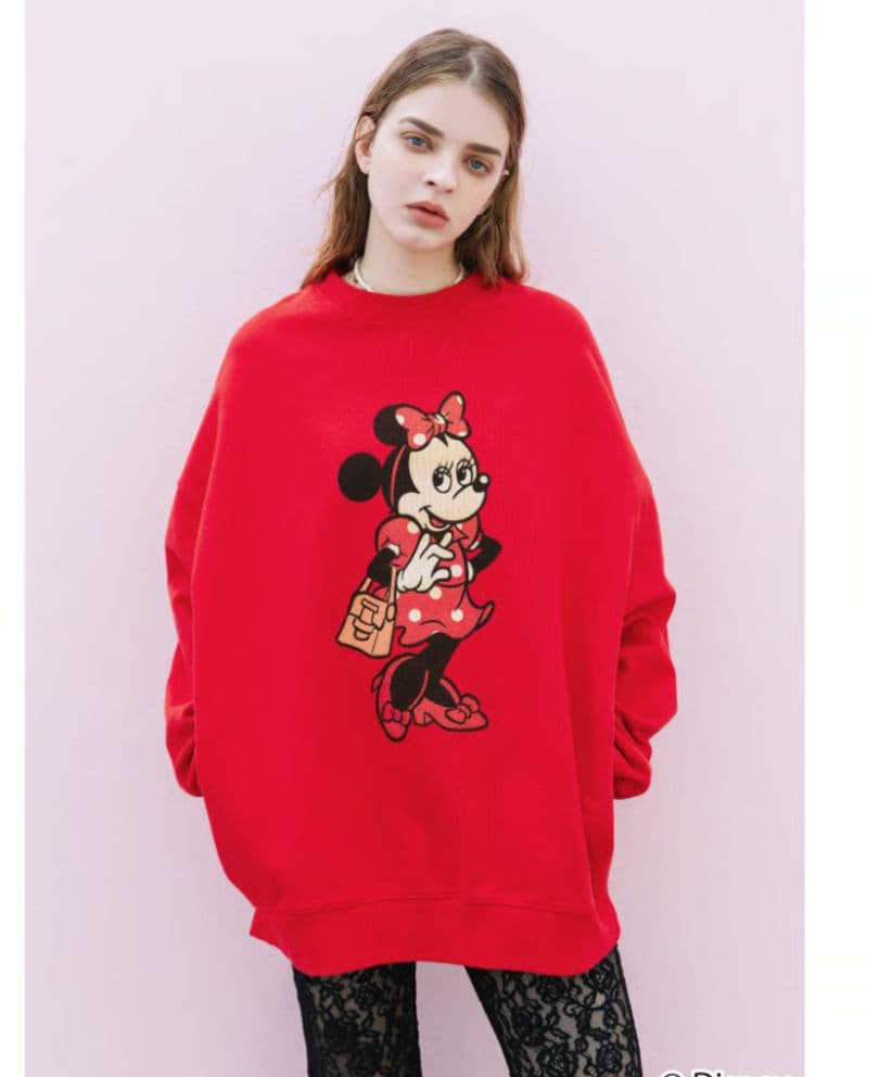 wcj 若槻千夏さん　ミニースウェット（レッド）