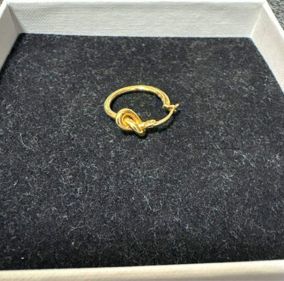 【片耳のみ】CELINE ノットフープ ピアス